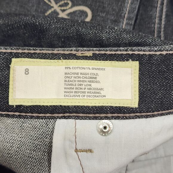 Ann Taylor Loft Curvy Boot Bootcut Distressed Black Size 8 - Picture 3 of 9